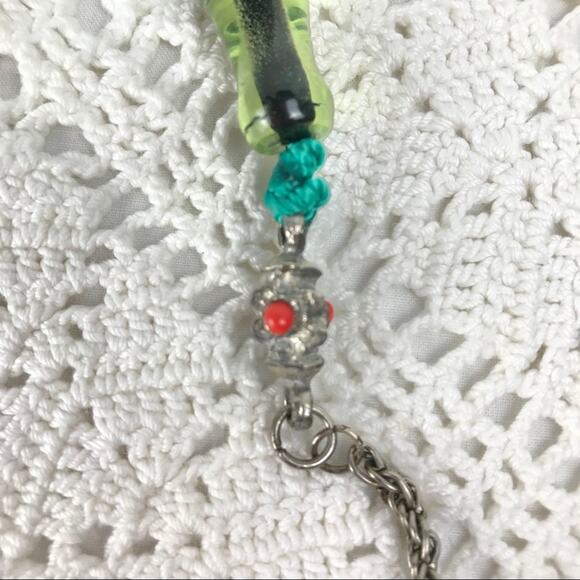 Vintage Middle Eastern Prayer Beads Green Eagle - Picture 4 of 6